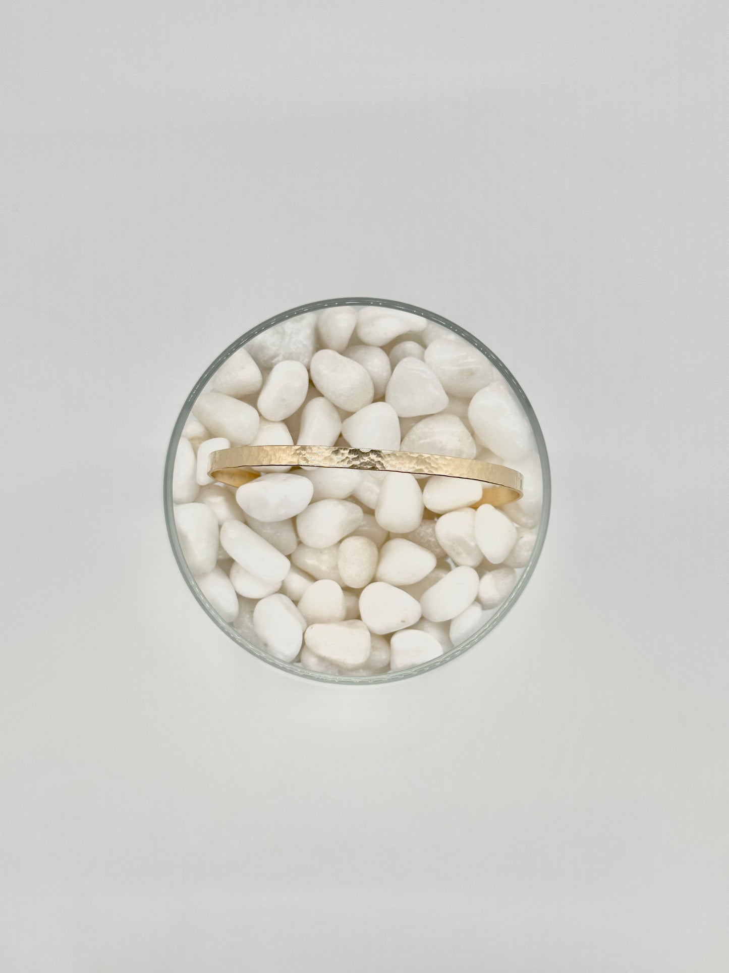 Simple Hammered Cuff (flat)