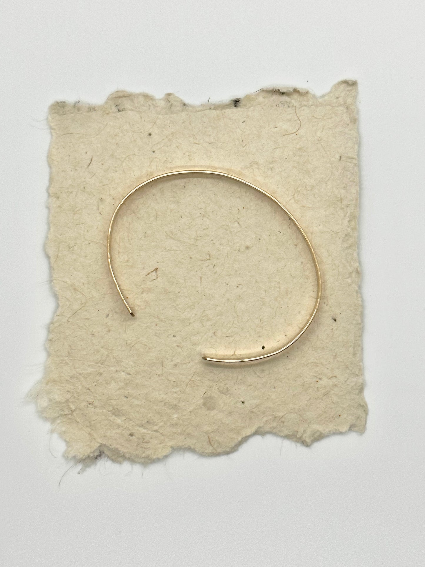 Simple Hammered Cuff (flat)