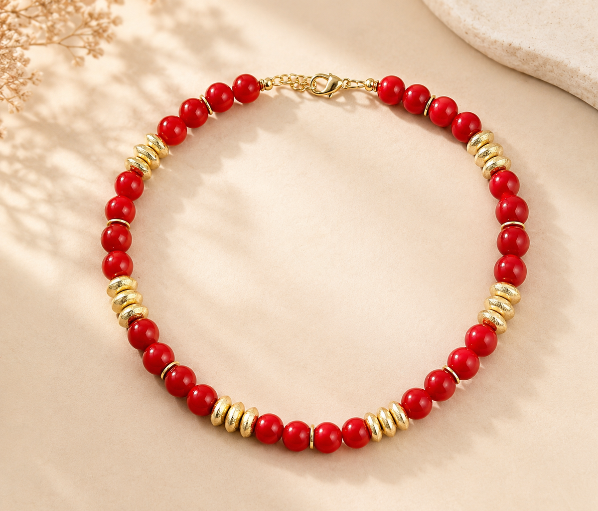 Red & Gold Necklace