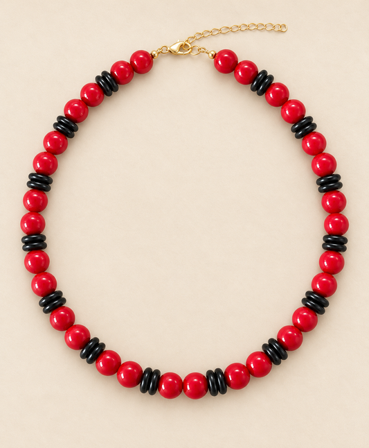 Red & Black Winners Necklace