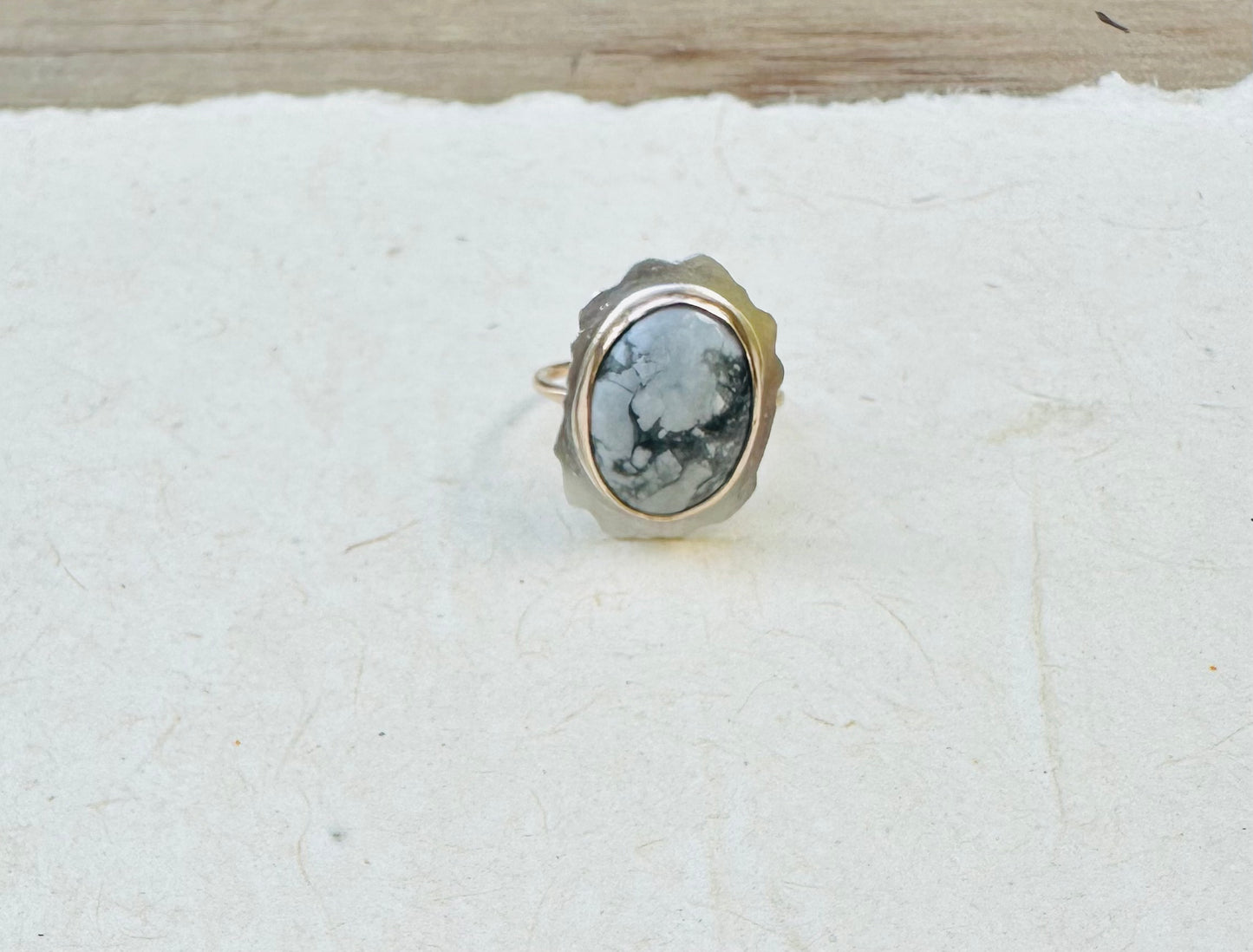 Snow Jasper Ring